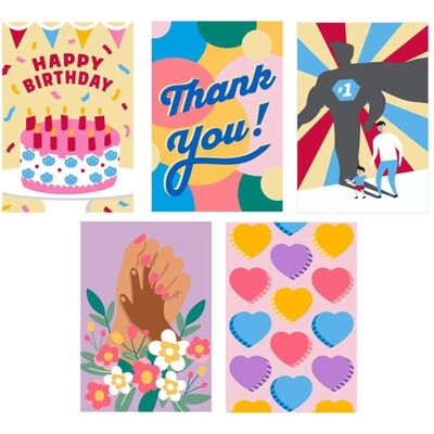 Kikkerland Paint By Numbers Cards Kikkerland Paint By Numbers Cards