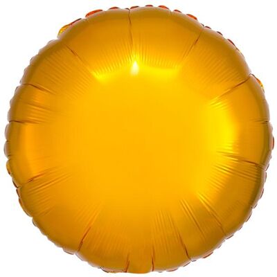 Amscan Standard Metallic Gold Folienballon Rund C16 lose (10x) Amscan Standard Metallic Gold Folienballon Rund C16 lose (10x)