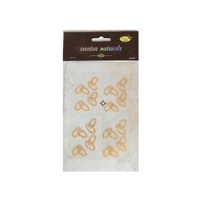 Teka Eheringe aus Acryl, 16 Gold Teka Eheringe aus Acryl, 16 Gold