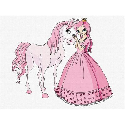 Ideyka Malen nach Zahlen - Prinzessin.. Ideyka Malen nach Zahlen - Prinzessin..