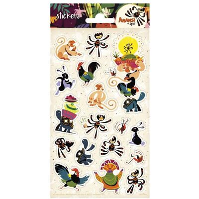 Totum, Sticker, Aufkleberbogen Anansi die Spinne Totum, Sticker, Aufkleberbogen Anansi die Spinne