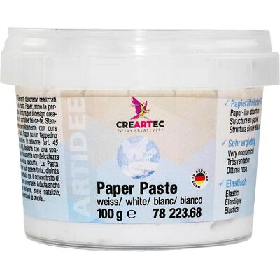 Creartec, Modelliermasse, Paper Paste, weiss Creartec, Modelliermasse, Paper Paste, weiss
