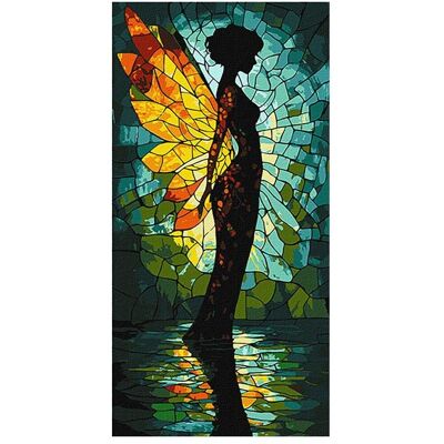 Ideyka Malen nach Zahlen - Engel aus Buntglas - art selena ua 40 x 80 cm Ideyka Malen nach Zahlen - Engel aus Buntglas - art selena ua 40 x 80 cm