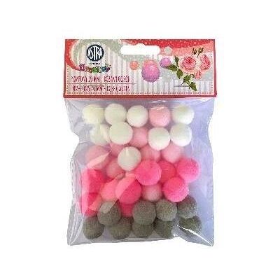Astra Dekorative Pompons 20mm - Rosengarten Astra Dekorative Pompons 20mm - Rosengarten