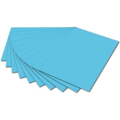 Folia, Bastelpapier, Tonpapier, DIN A4, 130 g/qm, himmelblau (130 g/m², 100x) Folia, Bastelpapier, Tonpapier, DIN A4, 130 g/qm, himmelblau (130 g/m², 100x)