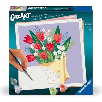 Ravensburger CreArt - Malen nach Zahlen 25518 - Tulpenstrauss - ab 12 Jahren Ravensburger CreArt - Malen nach Zahlen 25518 - Tulpenstrauss - ab 12 Jahren