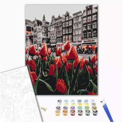 Twoje Hobby Malen nach Zahlen BRUSHME, 40x50 cm, Tulpen Amsterdam, 1 Stk. Twoje Hobby Malen nach Zahlen BRUSHME, 40x50 cm, Tulpen Amsterdam, 1 Stk.