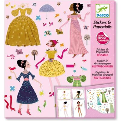 Djeco, Sticker, Sticker & Puppen Dresses (8 Sticker) Djeco, Sticker, Sticker & Puppen Dresses (8 Sticker)