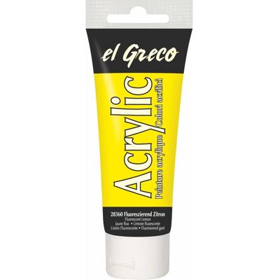KREUL El Greco 75 ml Fluoreszierendes Zitron Acrylfarbe KREUL El Greco 75 ml Fluoreszierendes Zitron Acrylfarbe