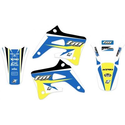 Blackbird, Sticker, Aufkleber-Set (VENGER) TM 2T/4T '04-'07 DREAM 4 Farben Blau Gelb Blackbird, Sticker, Aufkleber-Set (VENGER) TM 2T/4T '04-'07 DREAM 4 Farben Blau Gelb