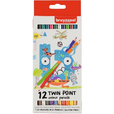 Bruynzeel, Malstifte, Kids Twin Point Buntstifte (12x) Bruynzeel, Malstifte, Kids Twin Point Buntstifte (12x)