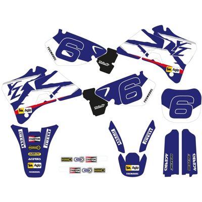 Blackbird, Sticker, AUFKLEBERSET YAMAHA YZ 125/250 '96-'01 REPLICA TEAM YAMAHA 1998 Blackbird, Sticker, AUFKLEBERSET YAMAHA YZ 125/250 '96-'01 REPLICA TEAM YAMAHA 1998