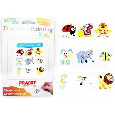Magni Diamond Painting Sticker Tiere 9 Stück Magni Diamond Painting Sticker Tiere 9 Stück