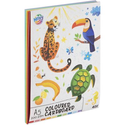 Grafix, Bastelpapier, Farbkarton A5, 40 Blatt 10 Farben (40x) Grafix, Bastelpapier, Farbkarton A5, 40 Blatt 10 Farben (40x)