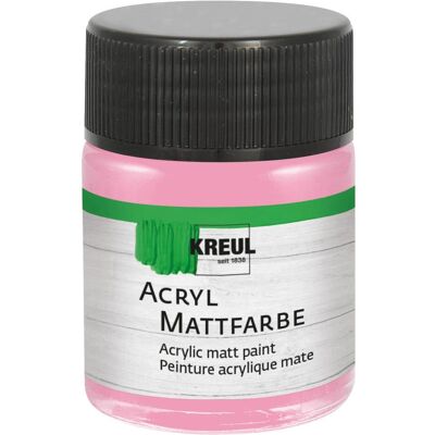 Kreul, Künstlerfarbe + Bastelfarbe, Acryl Mattfarbe Rosé 50ml (50 ml) Kreul, Künstlerfarbe + Bastelfarbe, Acryl Mattfarbe Rosé 50ml (50 ml)