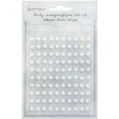 DP Craft Selbstklebende Perlen, gebrochenes Weiss, 5 mm, 100 Stück DP Craft Selbstklebende Perlen, gebrochenes Weiss, 5 mm, 100 Stück