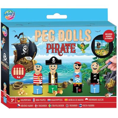 Creative Craft Group Holz-Peg-Dolls Bastelset Pirat - Bastelset Creative Craft Group Holz-Peg-Dolls Bastelset Pirat - Bastelset