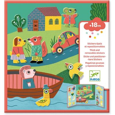Djeco Stickerbilder Tiere Djeco Stickerbilder Tiere
