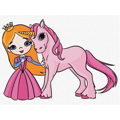 Ideyka Malen nach Zahlen - Prinzessin... Ideyka Malen nach Zahlen - Prinzessin...