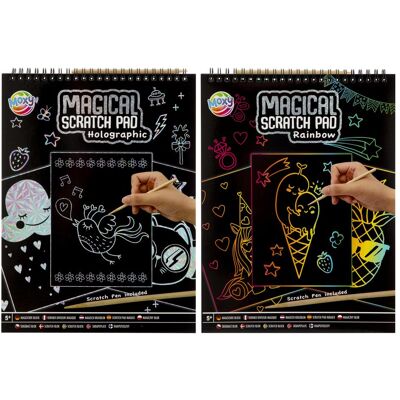 Grafix Magic Scratch Block A4 (assortiert - 1 Stück) Grafix Magic Scratch Block A4 (assortiert - 1 Stück)