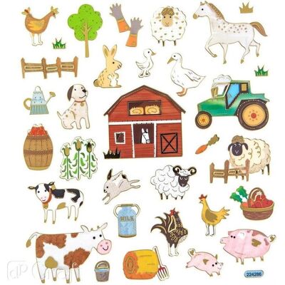 DP Craft, Sticker, Bauernhofaufkleber 32 Stk (32 Sticker) DP Craft, Sticker, Bauernhofaufkleber 32 Stk (32 Sticker)