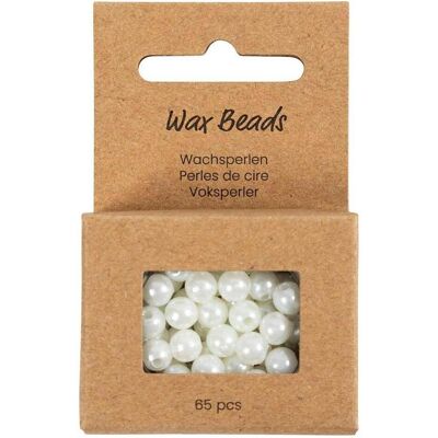 Creativ Company Perlen-Set Wachsperlen Weiss, 6 mm, Packungsgrösse: 65 Creativ Company Perlen-Set Wachsperlen Weiss, 6 mm, Packungsgrösse: 65
