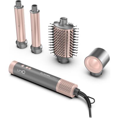 GAMA, Hairstyler, GA.MA uniQ Flow 1550 W 4-in-1 peleka/roza - Matu veidotajs GH0130 (8023277178731) (4 Aufsätze) GAMA, Hairstyler, GA.MA uniQ Flow 1550 W 4-in-1 peleka/roza - Matu veidotajs GH0130 (8023277178731) (4 Aufsätze)