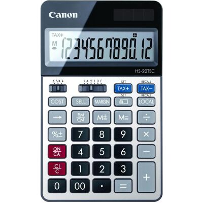 Canon Taschenrechner, HS-20TSC (Batteriebetrieb, Solarenergie) Canon Taschenrechner, HS-20TSC (Batteriebetrieb, Solarenergie)