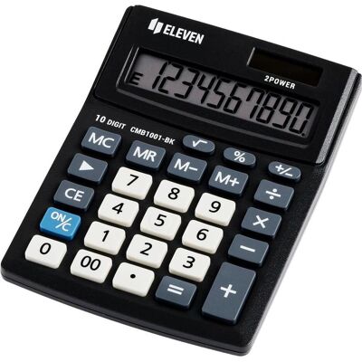 Taschenrechner, Eleven CMB1001BK (Batteriebetrieb, Solarenergie) Taschenrechner, Eleven CMB1001BK (Batteriebetrieb, Solarenergie)
