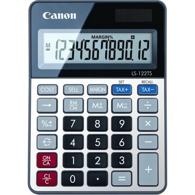 Canon Taschenrechner, LS-122TS (Batteriebetrieb, Solarenergie) Canon Taschenrechner, LS-122TS (Batteriebetrieb, Solarenergie)