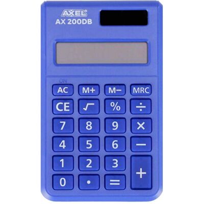 Axel & Ash, Taschenrechner, AxelAX-200DB-Rechner (Batteriebetrieb) Axel & Ash, Taschenrechner, AxelAX-200DB-Rechner (Batteriebetrieb)