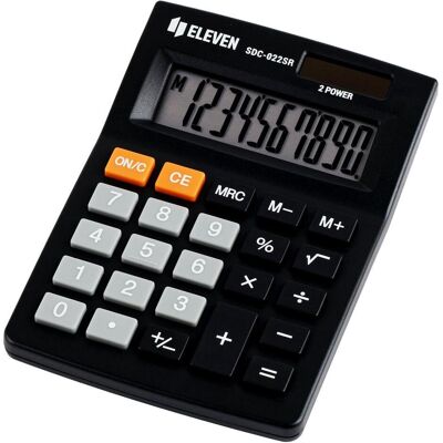 Eleven, Taschenrechner, Taschenrechner SDC-022SR (Batteriebetrieb, Solarenergie) Eleven, Taschenrechner, Taschenrechner SDC-022SR (Batteriebetrieb, Solarenergie)