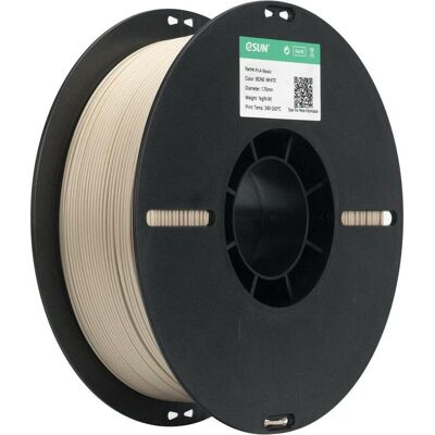 eSUN PLA Basic Knochen Weiss Filament 1.75mm 1Kg (PLA, 1.75 mm, 1000 g), 3D Filament, Weiss eSUN PLA Basic Knochen Weiss Filament 1.75mm 1Kg (PLA, 1.75 mm, 1000 g), 3D Filament, Weiss