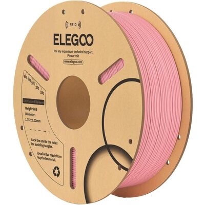 Elegoo Filament PLA 1,75mm 1kg - RFID - Pink) (PLA, 1.75 mm, 1000 g), 3D Filament, Pink Elegoo Filament PLA 1,75mm 1kg - RFID - Pink) (PLA, 1.75 mm, 1000 g), 3D Filament, Pink
