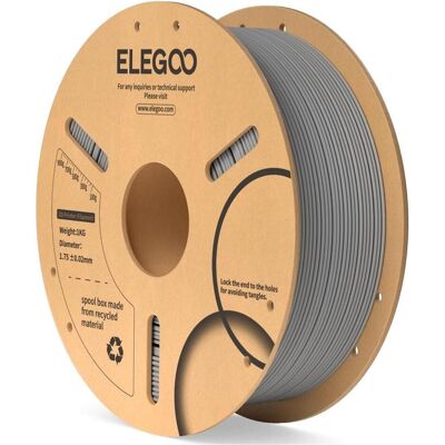 Elegoo PLA Filament with RFID (PLA, 1.75 mm, 1000 g), 3D Filament, Grau Elegoo PLA Filament with RFID (PLA, 1.75 mm, 1000 g), 3D Filament, Grau