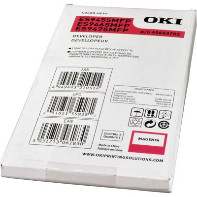 Oki Toner, 45643702TYPE D3 Entwickler magenta 70.000 Seiten Magenta ES 9455 9465 (M) Oki Toner, 45643702TYPE D3 Entwickler magenta 70.000 Seiten Magenta ES 9455 9465 (M)
