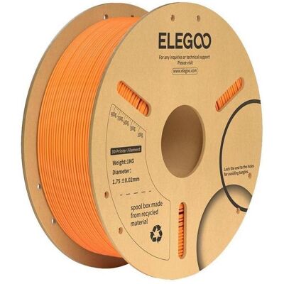 Elegoo PLA+ Filament (Orange) (PLA, 1000 g, 1.75 mm), Filament, Orange Elegoo PLA+ Filament (Orange) (PLA, 1000 g, 1.75 mm), Filament, Orange