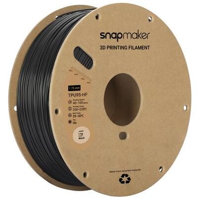 Snapmaker Hochdurchfluss TPU95 Schwarz 1kg - 3D Filament Snapmaker Hochdurchfluss TPU95 Schwarz 1kg - 3D Filament