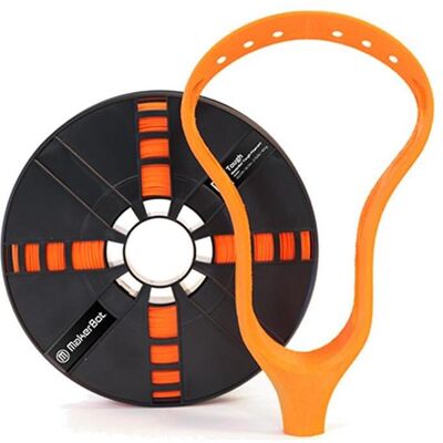 Makerbot 1.75mm, Tough-PLA, s-orange, 0.9kg (PLA+, 1.75 mm, 900 g), 3D Filament, Orange Makerbot 1.75mm, Tough-PLA, s-orange, 0.9kg (PLA+, 1.75 mm, 900 g), 3D Filament, Orange