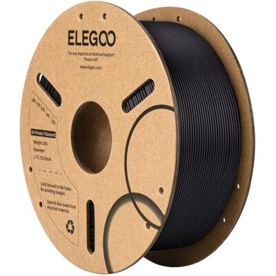Elegoo PLA-CF Filament (Black) (PLA-CF, 1.75 mm, 1000 g), 3D Filament, Schwarz Elegoo PLA-CF Filament (Black) (PLA-CF, 1.75 mm, 1000 g), 3D Filament, Schwarz