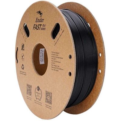 Creality Ender Fast PLA (1.75 mm, 1000 g), 3D Filament, Schwarz Creality Ender Fast PLA (1.75 mm, 1000 g), 3D Filament, Schwarz