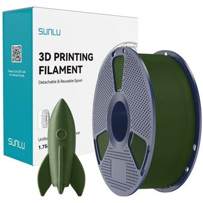 Sunlu Filament PLA High-Speed Oliwkowy (PLA, 1000 g, 1.75 mm), Filament, Grün Sunlu Filament PLA High-Speed Oliwkowy (PLA, 1000 g, 1.75 mm), Filament, Grün