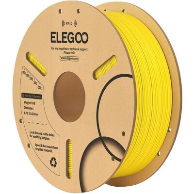 Elegoo Filament PLA 1,75mm 1kg - RFID - Yellow) (PLA, 1.75 mm, 1000 g), 3D Filament, Gelb Elegoo Filament PLA 1,75mm 1kg - RFID - Yellow) (PLA, 1.75 mm, 1000 g), 3D Filament, Gelb
