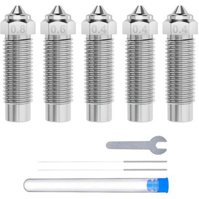 Elegoo Multi-size hardened steel nozzle pack for Neptune 4 Max/4 Plus (Düse), 3D Drucker Zubehör Elegoo Multi-size hardened steel nozzle pack for Neptune 4 Max/4 Plus (Düse), 3D Drucker Zubehör