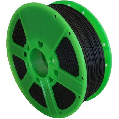 Purefil PA6 GF10 Filament (Nylon, PA-GF, 1000 g), 3D Filament, Schwarz Purefil PA6 GF10 Filament (Nylon, PA-GF, 1000 g), 3D Filament, Schwarz