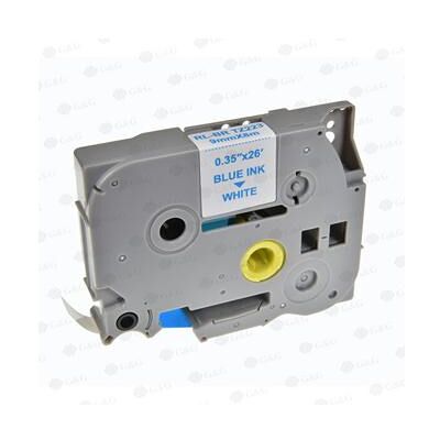 G&G, Beschriftungsband, kompatibel Schriftband, für Brother, TZE-223, blau Druck/weiss Unterl., laminiert, 8m, 9mm (0.90 cm, Blau, Weiss) G&G, Beschriftungsband, kompatibel Schriftband, für Brother, TZE-223, blau Druck/weiss Unterl., laminiert, 8m, 9mm (0.90 cm, Blau, Weiss)