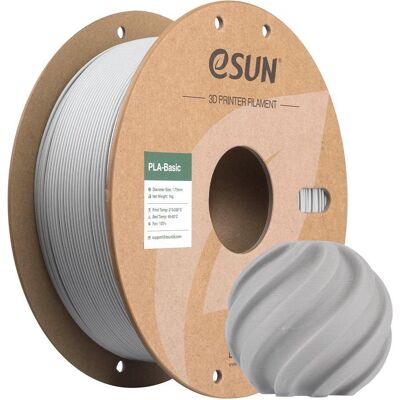 eSUN PLA-BASIC175O-CH1Y1 (1.75 mm, 1000 g), 3D Filament, Grau eSUN PLA-BASIC175O-CH1Y1 (1.75 mm, 1000 g), 3D Filament, Grau