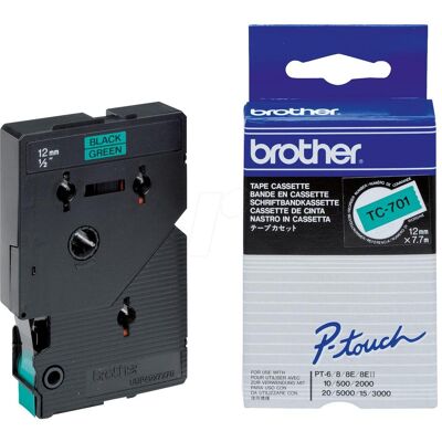 Brother Beschriftungsband, P-Touch (1.20 cm, Grün, Schwarz) Brother Beschriftungsband, P-Touch (1.20 cm, Grün, Schwarz)