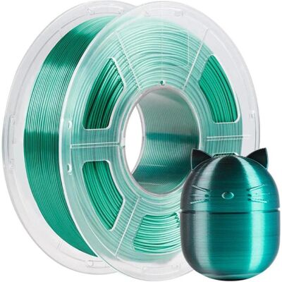 Anycubic PLA Silk Filament DC 1kg Black Green (PLA, 1.75 mm, 1000 g), 3D Filament, Mehrfarbig Anycubic PLA Silk Filament DC 1kg Black Green (PLA, 1.75 mm, 1000 g), 3D Filament, Mehrfarbig
