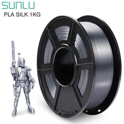 Sunlu Silk PLA+ Filament - 1.75mm - 1kg (PLA, 1000 g, 1.75 mm), Filament, Silber Sunlu Silk PLA+ Filament - 1.75mm - 1kg (PLA, 1000 g, 1.75 mm), Filament, Silber